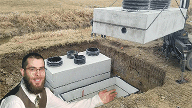 Phosphorus filter installation